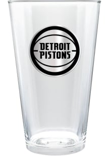 Detroit Pistons 16oz Stealth Metal Emblem Pint Glass