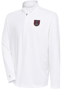 Antigua Atlanta Dream Mens White Tribute Long Sleeve 1/4 Zip Pullover