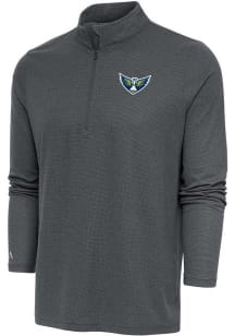 Antigua Dallas Wings Mens Charcoal Epic Long Sleeve 1/4 Zip Pullover