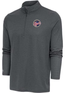 Antigua Indiana Fever Mens Charcoal Epic Long Sleeve 1/4 Zip Pullover