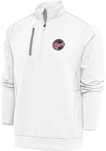 Antigua Indiana Fever Mens White Generation Long Sleeve 1/4 Zip Pullover