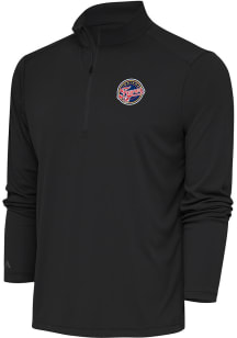 Antigua Indiana Fever Mens Charcoal Tribute Long Sleeve 1/4 Zip Pullover