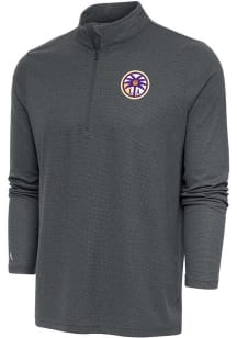 Antigua Los Angeles Sparks Mens Charcoal Epic Long Sleeve 1/4 Zip Pullover