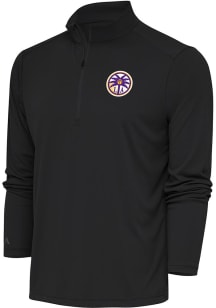 Antigua Los Angeles Sparks Mens Charcoal Tribute Long Sleeve 1/4 Zip Pullover
