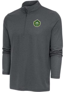 Antigua Seattle Storm Mens Charcoal Epic Long Sleeve 1/4 Zip Pullover