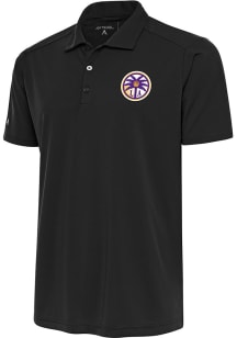 Antigua Los Angeles Sparks Mens Charcoal Tribute Short Sleeve Polo