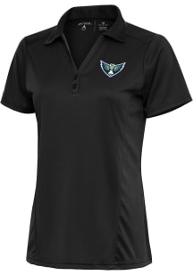 Antigua Dallas Wings Womens Charcoal Tribute Short Sleeve Polo Shirt