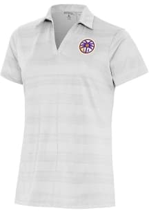 Antigua Los Angeles Sparks Womens White Compass Short Sleeve Polo Shirt