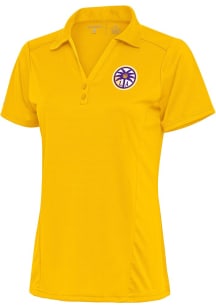 Antigua Los Angeles Sparks Womens Gold Tribute Short Sleeve Polo Shirt
