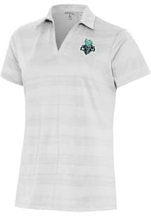 Antigua New York Liberty Womens White Compass Short Sleeve Polo Shirt