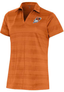Antigua Phoenix Mercury Womens Orange Compass Short Sleeve Polo Shirt