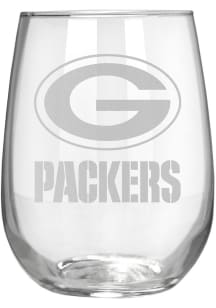 Green Bay Packers 17oz Laser Etch Stemless Wine Glass