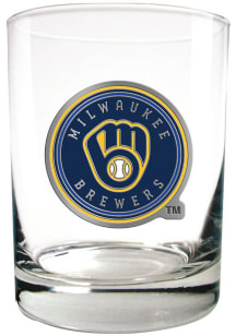 Milwaukee Brewers 14oz Emblem Rock Glass