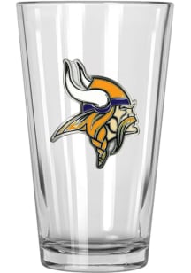 Minnesota Vikings 16oz Metal Emblem Pint Glass