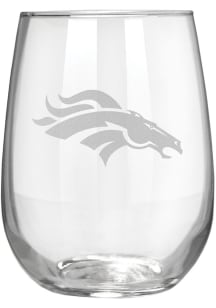 Denver Broncos 17oz Laser Etch Stemless Wine Glass