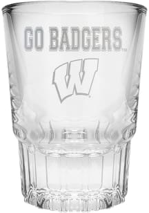 Wisconsin Badgers 2oz Prism Etch Shot Glass