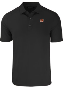 Cutter and Buck Cincinnati Bengals Black Forge Big and Tall Polo