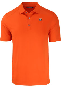 Cutter and Buck Cincinnati Bengals Orange Forge Big and Tall Polo