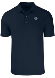 Cutter and Buck Tennessee Titans Navy Blue Forge Big and Tall Polo