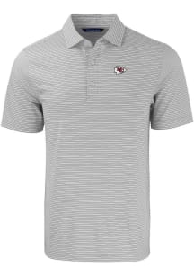 Cutter and Buck Kansas City Chiefs Grey Forge Double Stripe Big and Tall Polo