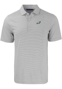 Cutter and Buck Philadelphia Eagles Grey Forge Double Stripe Big and Tall Polo
