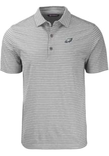 Cutter and Buck Philadelphia Eagles Grey Forge Heather Stripe Big and Tall Polo
