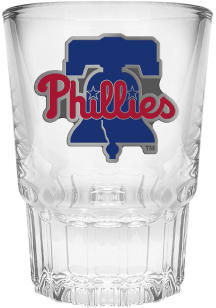 Philadelphia Phillies 2oz Metal Emblem Shot Glass