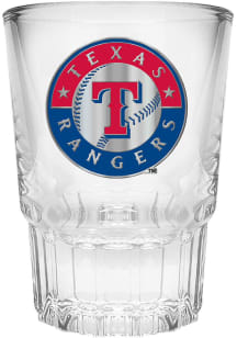Texas Rangers 2oz Metal Emblem Shot Glass
