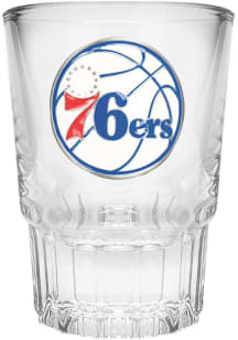 Philadelphia 76ers 2oz Metal Emblem Shot Glass