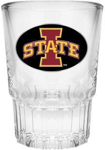 Iowa State Cyclones 2oz Metal Emblem Shot Glass