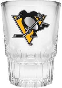 Pittsburgh Penguins 2oz Metal Emblem Shot Glass