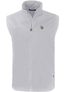 Cutter and Buck Minnesota Vikings Big and Tall Grey Charter Mens Vest