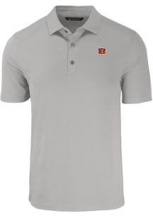 Cutter and Buck Cincinnati Bengals Mens Grey Forge Short Sleeve Polo