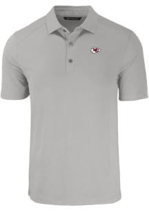 Cutter and Buck Kansas City Chiefs Mens Grey Forge Short Sleeve Polo