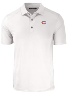 Cutter and Buck Chicago Bears Mens White Forge Recycled Short Sleeve Polo