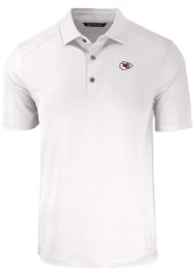 Cutter and Buck Kansas City Chiefs Mens White Forge Recycled Short Sleeve Polo