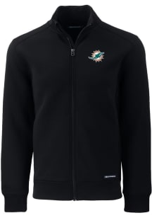 Cutter and Buck Miami Dolphins Mens Black Roam Light Weight Jacket
