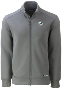 Cutter and Buck Miami Dolphins Mens Grey Roam Light Weight Jacket