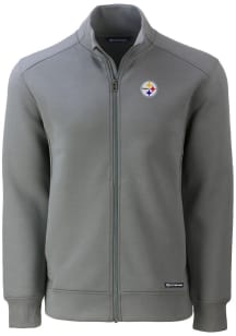 Cutter and Buck Pittsburgh Steelers Mens Grey Roam Light Weight Jacket
