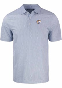 Cutter and Buck Los Angeles Rams Mens White Pike Symmetry Short Sleeve Polo