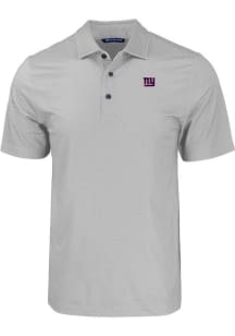 Cutter and Buck New York Giants Mens Grey Pike Eco Geo Print Short Sleeve Polo