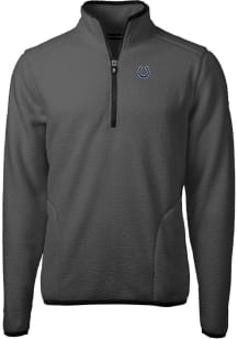 Cutter and Buck Indianapolis Colts Mens Grey Cascade Sherpa Long Sleeve 1/4 Zip Pullover