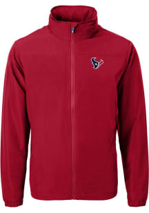 Cutter and Buck Houston Texans Mens Red Charter Eco Light Weight Jacket