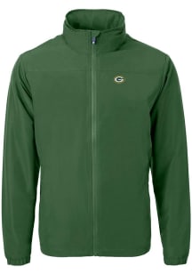 Cutter and Buck Green Bay Packers Mens Green Charter Eco Light Weight Jacket