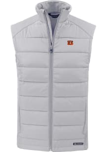 Cutter and Buck Cincinnati Bengals Mens Grey Evoke Sleeveless Jacket