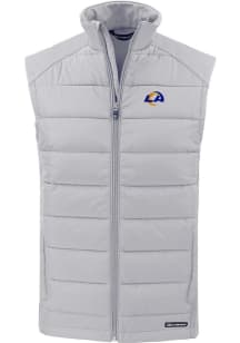 Cutter and Buck Los Angeles Rams Mens Charcoal Evoke Sleeveless Jacket