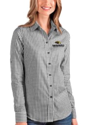 Antigua Southern Mississippi Golden Eagles Womens Structure Long Sleeve Black Dress Shirt
