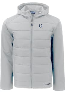 Cutter and Buck Indianapolis Colts Mens Grey Evoke Hood Heavyweight Jacket