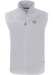 Cutter and Buck Chicago Bears Mens Grey Charter Sleeveless Jacket