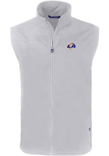 Cutter and Buck Los Angeles Rams Mens Grey Charter Sleeveless Jacket